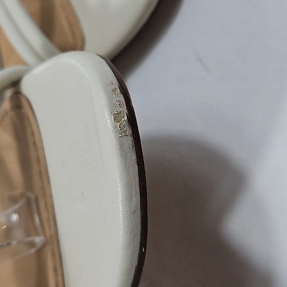 Gibson Latimer Tasha Sheep Leather Cream Ankle Wrap Jute Block Heel Sandal - Picture 16 of 16